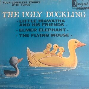 Disney Blue Vinyl Cover with Little Hiawatha and Elmer Elephant